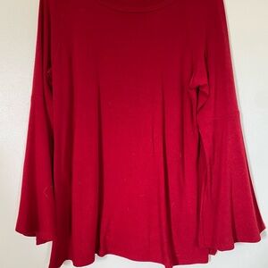 Karen Kane Red Blouse